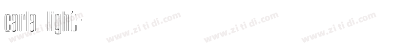 carla light字体转换